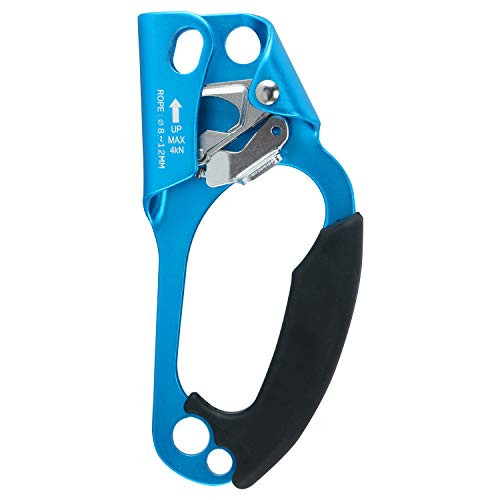 Yaesport Climbing Right Hand Ascender Rock Climbing Tree Arborist Rappelling Gear Equipment Rope Clamp for 8~12MM Rope