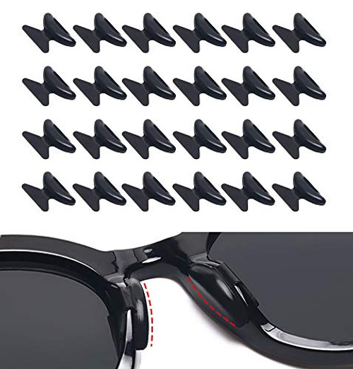 Eyeglasses Nose Pads 12 Pairs-Anti Slip Silicone Adhesive Nose Pads for Glasses  Eyeglasses and Sunglasses