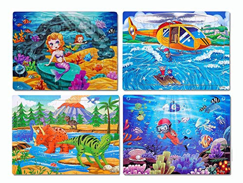 Puzzles for Kids Ages 4-8 Year Old Colorful Wooden Jigsaw Puzzles 60 Piece for Toddler Children Learning Educational Puzzles Toys for Boys and Girls - Puzzles for Kids Ages 4-8 Year Old Colorful Wooden Jigsaw Puzzles 60 Piece for Toddler Children Learning Educational Puzzles Toys for Boys and Girls -