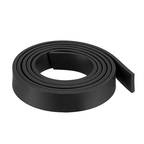 uxcell Solid Rectangle Rubber Seal Strip 15mm Wide 3mm Thick  1 Meter Long Black