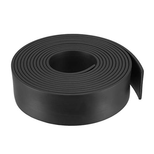 uxcell Solid Rectangle Rubber Seal Strip 35mm Wide 3mm Thick  3 Meters Long Black