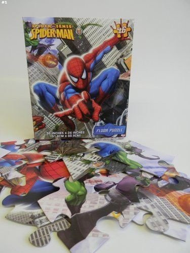 Stkertools-TM- Spiderman Floor Puzzle 46 Count  New