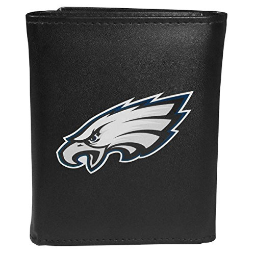 Siskiyou Sports NFL Philadelphia Eagles Tri-fold Wallet Large Logo  Black