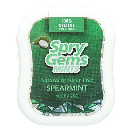 Spry Gems Spearmint Mints 40 Count