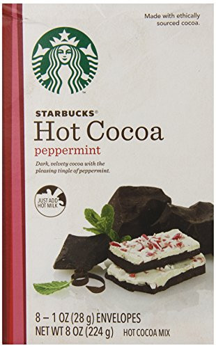 Starbucks Hot Cocoa Mix  Peppermint  8 Ounce