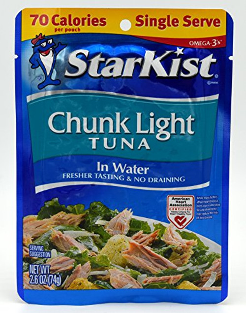 StarKist Chunk Light Tuna in Water 2-6-Ounce Pouch -Pack of 6- StarKist Chunk Light Tuna in Water 2-6-Ounce Pouch -Pack of 6-
