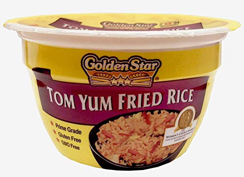 Golden Star Microwavable Tom Yum Fried Rice Bowls  Six Pack