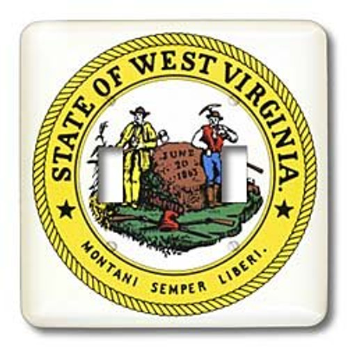3dRose lsp-55357-2 State Seal Of West Virginia -Pd Toggle Switch