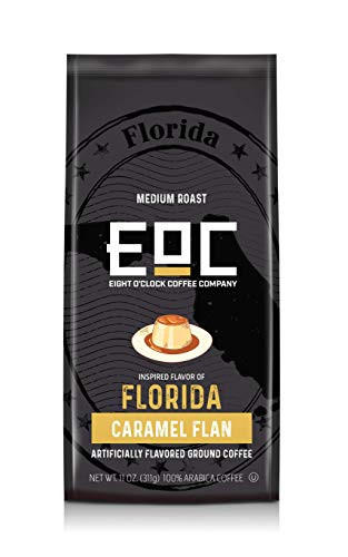 Eight OClock Coffee Flavors Of America Ground Coffee  Florida Caramel Flan  11 Ounce