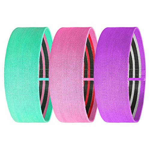 WUNPVTY Resistance Bands for Legs and Butt Exercise Bands - Non Slip Elastic Booty Bands 3 Levels Workout Bands Women Sports Fitness Band for Squat G WUNPVTY Resistance Bands for Legs and Butt Exercise Bands - Non Slip Elastic Booty Bands 3 Levels Workout Bands Women Sports Fitness Band for Squat G