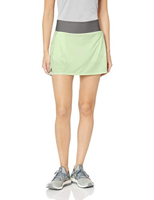 adidas Womens Club Tennis Skirt  Glow Green  Medium