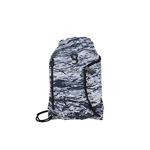 geckobrands Waterproof Drawstring Backpack  Lightweight Packable Cinch Dry Bag  Available in 15 Colors -Artic geckoflage-