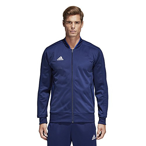 adidas Mens Condivo 18 Polyester Jacket Dark Blue-White Large