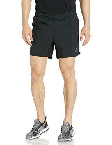 adidas Mens Run It Short 3-Stripes Black-White X-Large 5