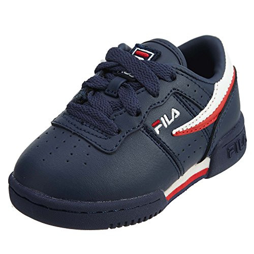 Fila Babys Original Fitness Shoes White-Fila Navy-Fila Red 7