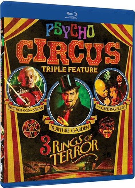 Psycho Circus - 3 Rings of Terror Triple Feature - BD - Brotherhood of Satan Torture Garden Creeping Flesh -Blu-ray- Psycho Circus - 3 Rings of Terror Triple Feature - BD - Brotherhood of Satan Torture Garden Creeping Flesh -Blu-ray-