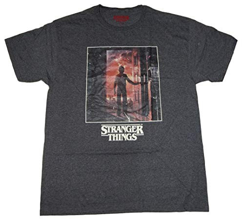 Stranger Things The Door to The Upside Down Mens T-Shirt -XX-Large- Black