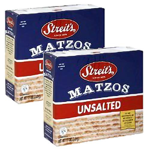 Streits Unsalted Matzo  11 Ounce -- 12 per Case -2-Pack Total of 11 Oz-