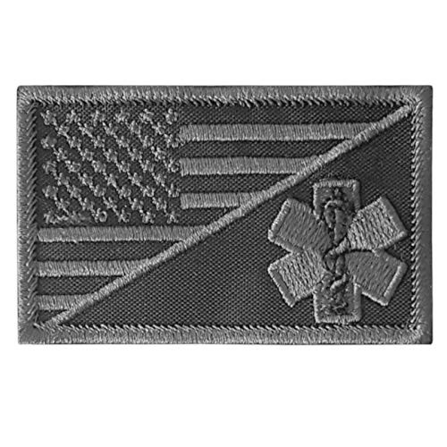 LEGEEON Subdued EMS EMT Star of Life USA Flag ACU Paramedic Medical Morale Tactical Army Gear Fastener Patch LEGEEON Subdued EMS EMT Star of Life USA Flag ACU Paramedic Medical Morale Tactical Army Gear Fastener Patch