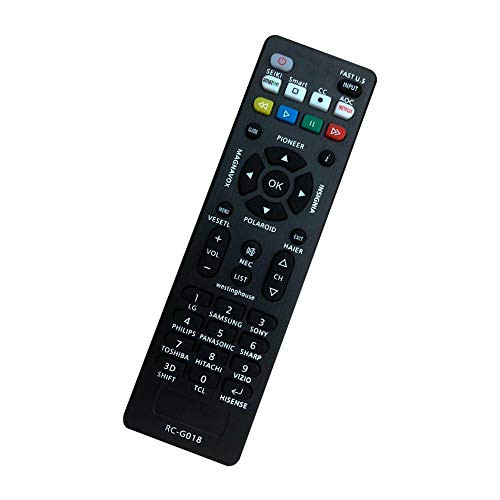 Universal Remote Control for LG Samsung Sony Hisense Vizio Sharp Panasonic Philis Hitachi TCL Smart TV - Easy to Setup