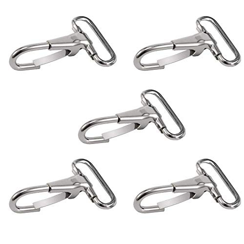 Amadget 5 Pcs Stainless Steel Bimini Strap Snaps Hooks for 1 Straps  Bimini Top Boat top