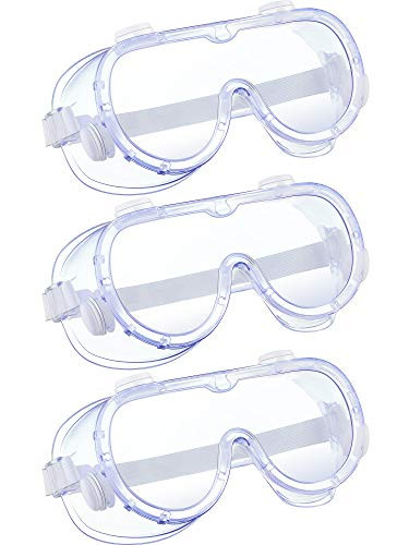 Traditional Technician Safety Goggle Adjustable Chemical Splash Eyewear Goggles Wide-Vision Safety Goggles Impact Resistant Goggle Clear Lens Eyewear