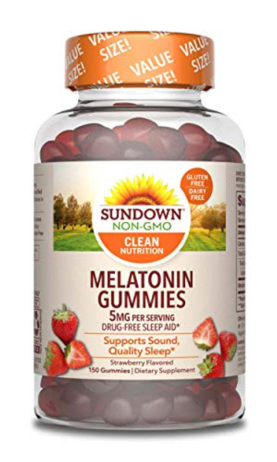 Sundown Melatonin Nutritional Supplements  150 Count -Packaging May Vary-