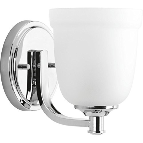 Progress Lighting P300057-015 Topsail Polished Chrome One-Light Bath & Vanity