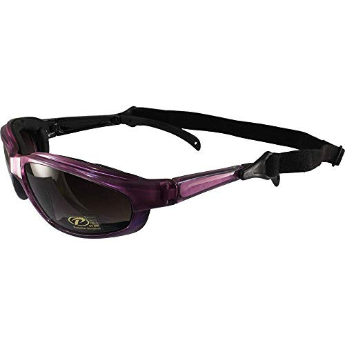 Chix Freedom Padded Sunglasses Pearl Purple Frames Gradient Grey Lenses