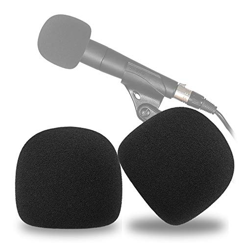 SUNMON SM57 Windscreen Cover - Perfect Mic Pop Filter Foam Cover for Shure SM-57 Dynamic Instrument Microphone -2 PCS-
