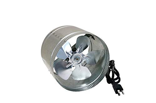 SunStream 8 inch Duct Booster Fan 420 CFM  Low Noise