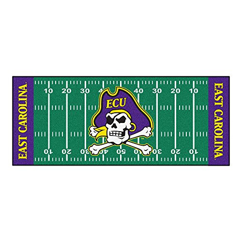 FANMATS NCAA East Carolina University Pirates Nylon Face Football Field Runner