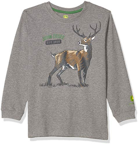 John Deere Boys T-Shirt  Heather Grey  7