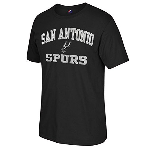 Majestic Mens Big and Tall NBA Heart and Soul T-Shirt -XLT  San Antonio Spurs-