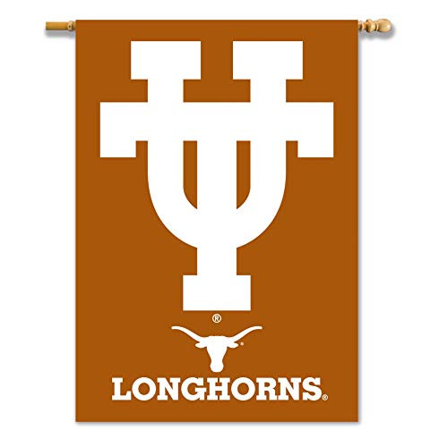 NCAA Texas Longhorns 2-Sided 28-by-40 House Banner with Pole sleeve  Texas Orange