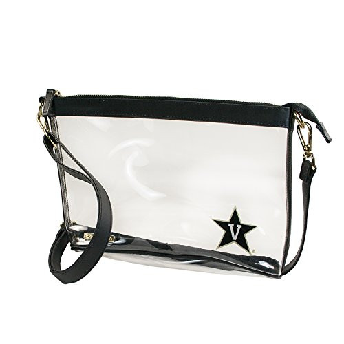 Capri Designs Clear Large Crossbody Bag Stadium Approved VU Commodores - Vanderbilt NCAA Licensed Capri Designs Clear Large Crossbody Bag Stadium Approved VU Commodores - Vanderbilt NCAA Licensed