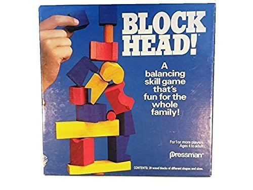 Pressman 1992 Block Head Blockhead Game