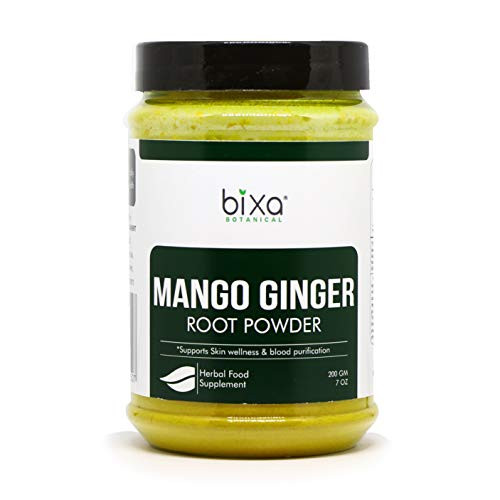Mango Ginger Root Powder -Curcuma Amada-Ambehaldi- - Supports Skin Wellness and Blood Purification by Bixa Botanical - 7 Oz -200g-