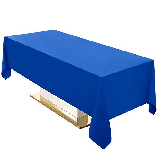 Surmente Tablecloth 60 x 102-Inch Rectangular Polyester Table Cloth for Weddings  Banquets  or Restaurants -Royal Blue-  