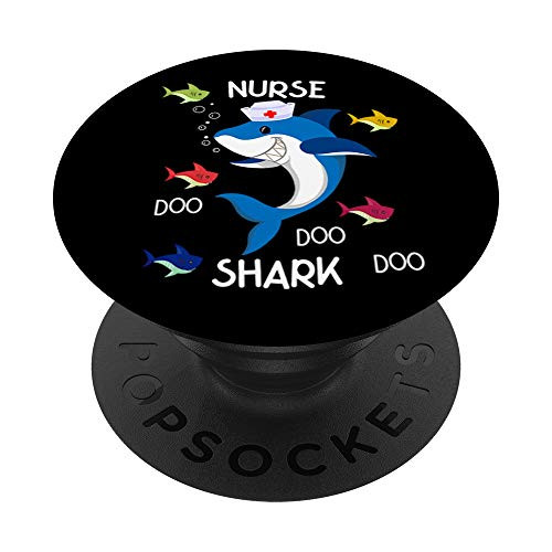 Nurse Shark Registered Nurse Gift for Nurse Week Shark Art PopSockets Grip and Stand for Phones and Tablets Nurse Shark Registered Nurse Gift for Nurse Week Shark Art PopSockets Grip and Stand for Phones and Tablets
