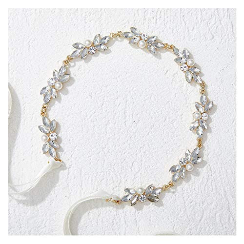 SWEETV Rhinestone Wedding Headpiece Crystal Bridal Headband for Wedding Hair Accessories for Bride Flower Girl  Gold SWEETV Rhinestone Wedding Headpiece Crystal Bridal Headband for Wedding Hair Accessories for Bride Flower Girl  Gold