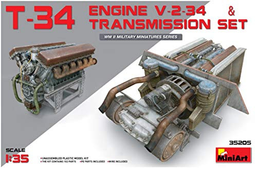 Mini Art 35205  Model Accessories T-34 Engine and Transmission Set