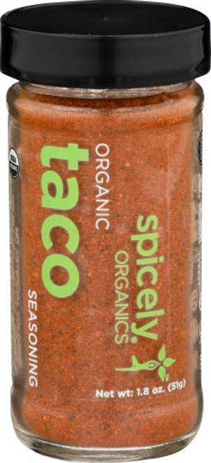 Spicely Organic Seasoning Taco 1-80 Ounce Jar Certified Gluten Free Spicely Organic Seasoning Taco 1-80 Ounce Jar Certified Gluten Free
