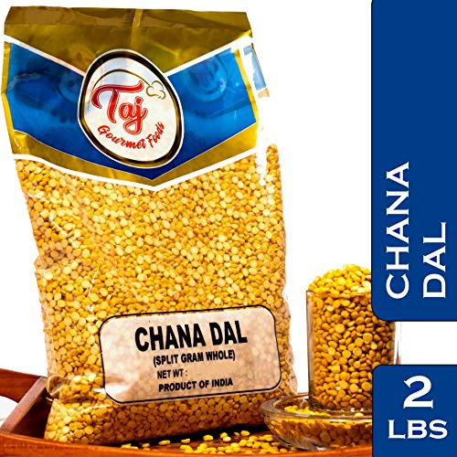 TAJ Premium Indian Chana Dal  Split Desi Chickpeas -2-Pounds-