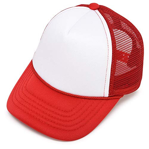 DALIX Infant Trucker Hat Baby Cap Tiny Extra Small Girls Boys in Red White