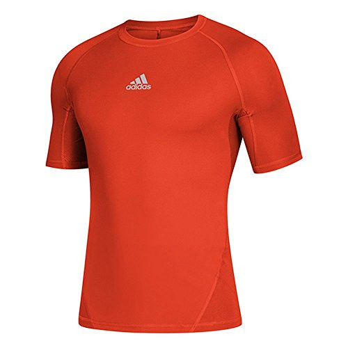 adidas Training Alphaskin Sport Short Sleeve Tee  Collegiate Orange  X-Large