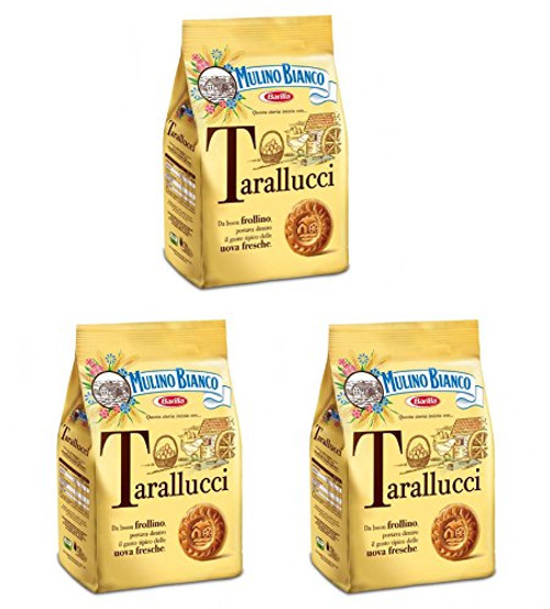 Mulino Bianco Tarallucci Biscuits made with fresh eggs 12-3 Oz -350g- - Pack of 3 - Italian Import - Mulino Bianco Tarallucci Biscuits made with fresh eggs 12-3 Oz -350g- - Pack of 3 - Italian Import -