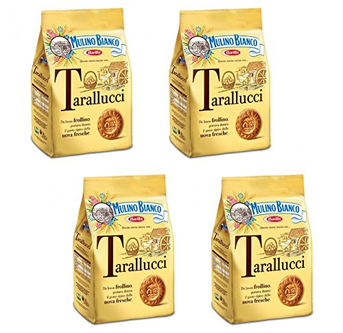 Mulino Bianco Tarallucci Biscuits made with fresh eggs 12-3 Oz -350g- - Pack of 4 - Italian Import - Mulino Bianco Tarallucci Biscuits made with fresh eggs 12-3 Oz -350g- - Pack of 4 - Italian Import -