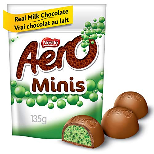 AERO Peppermint Bubbles Milk Chocolate Minis  135g-4-8oz-  -Imported from Canada-