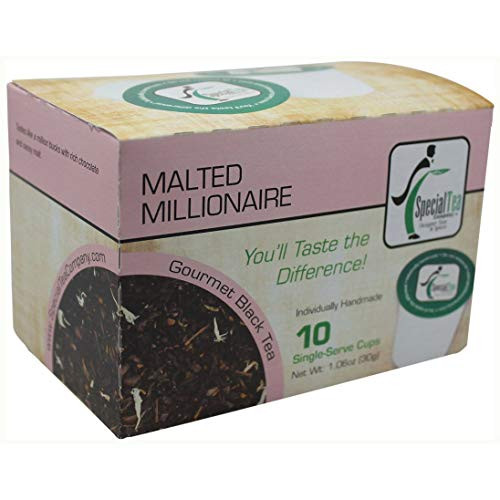 Special Tea Company Malted Millionaire  Black Tea Single Serve Cup -Pack of 10-